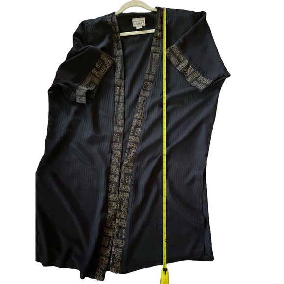 Vintage Black Prayer Robe Winged Sleeves - Picture 4 of 8